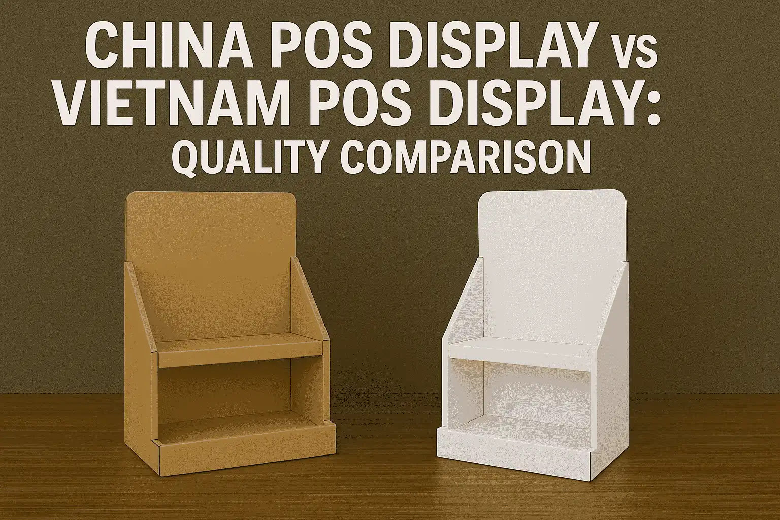 China POS Display vs Vietnam POS Display: Quality Comparison